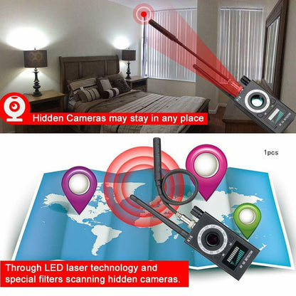 K19 RF Detector . جهاز كشف أجهزة التجسس والكاميرات المخفية - mall.maroco